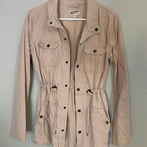 Arizona Jeans Dusty Pink Drawstring Jacket (small)
